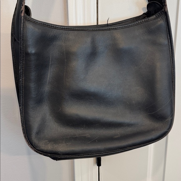 Vintage Coach Taft 9980 Black Leather Shoulder Bag - Picture 6 of 16